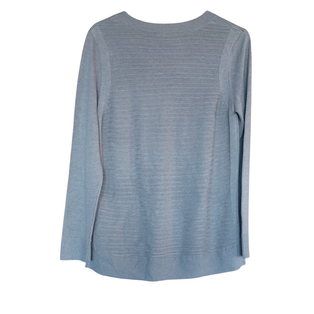 Hilary Radley Women's Medium V-Neck Layered Sweater Mocha Color Preppy Academia - Picture 2 of 7